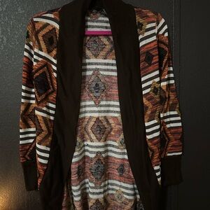 Rue21 Multicolor Geometric Cardigan